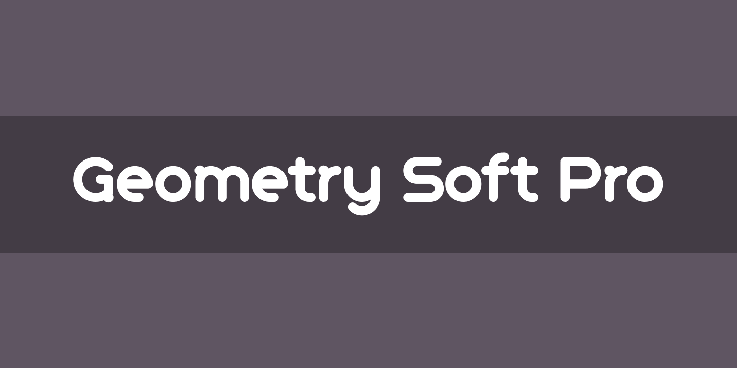 Ejemplo de fuente Geometry Soft Pro #1